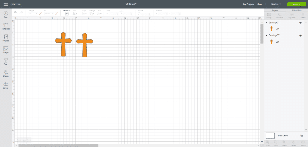 cross leather earrings diy
