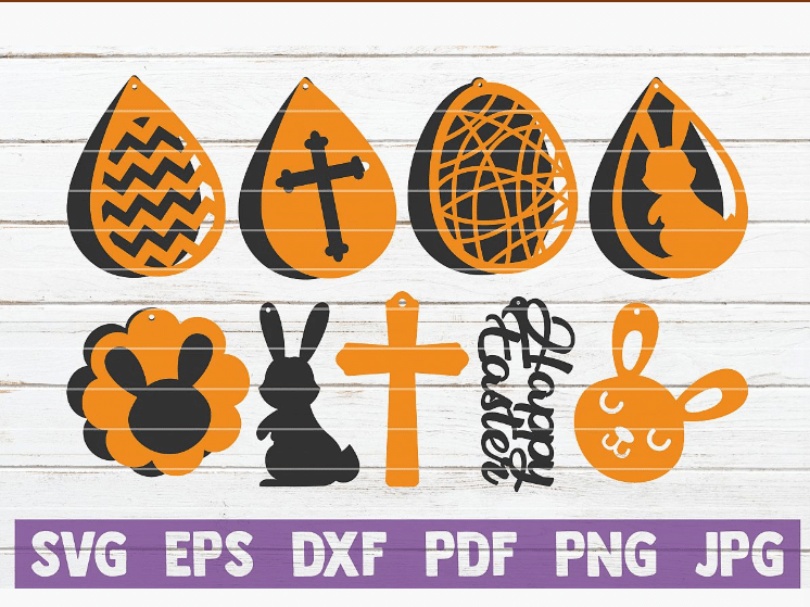 Easter Earring SVG bundle