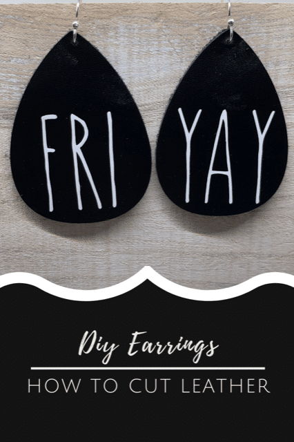 Fri-Yay DIY Leather Earrings