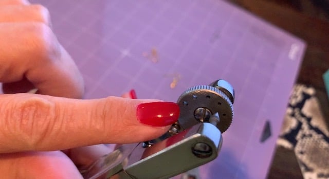 leather hole punch to use for making faux leather earrings and leather earrings diy