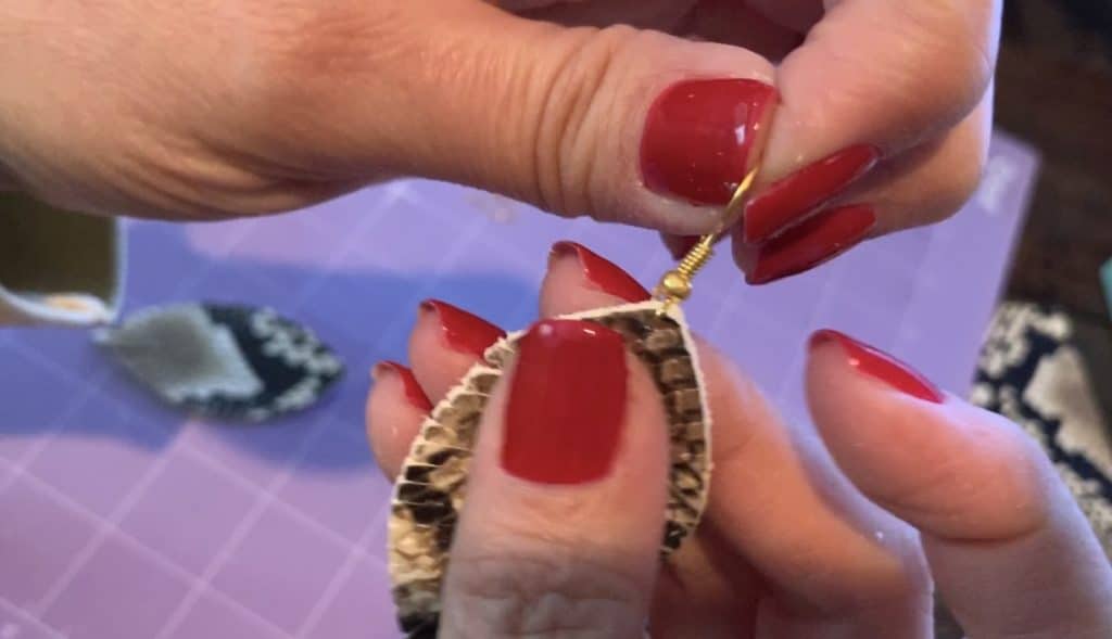 diy fringe leather earrings