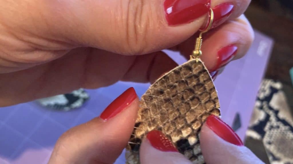 diy fringe leather earrings