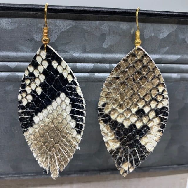 diy fringe leather earrings