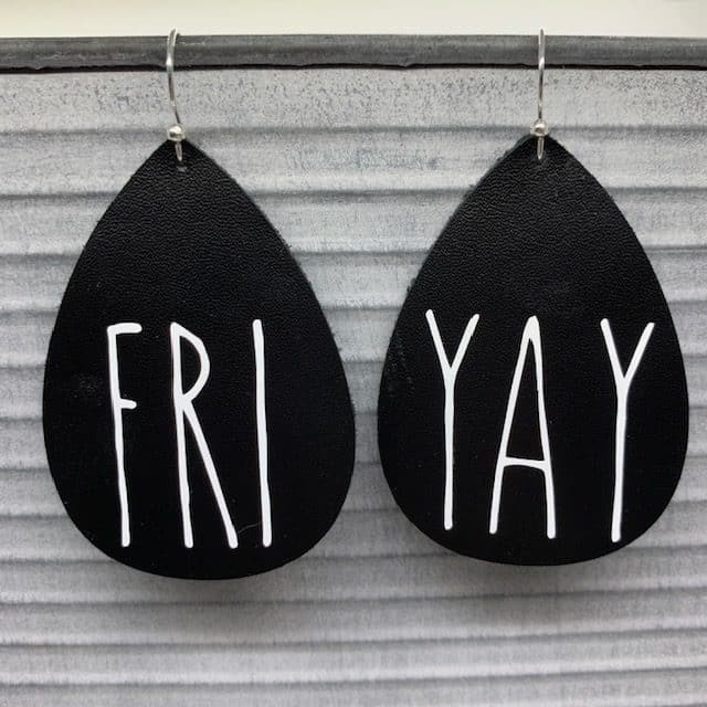 Fri-Yay DIY Leather Earrings