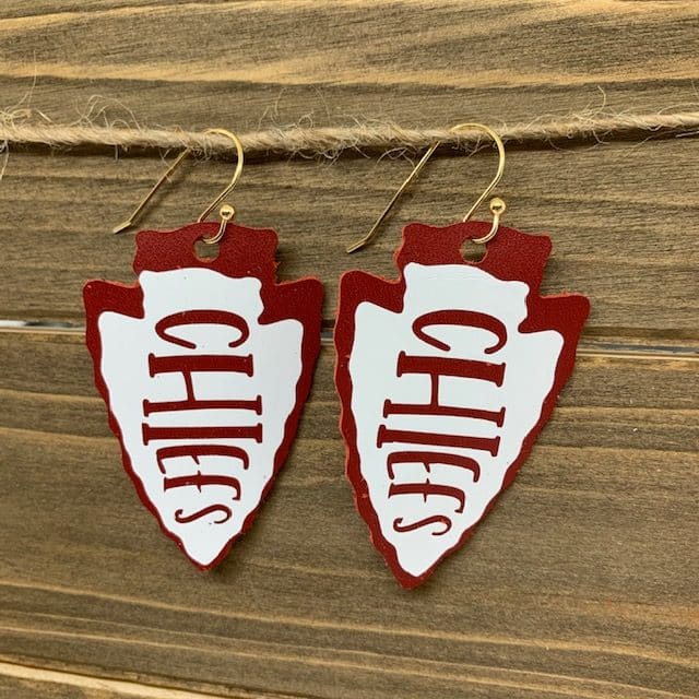 KC Chiefs earrings