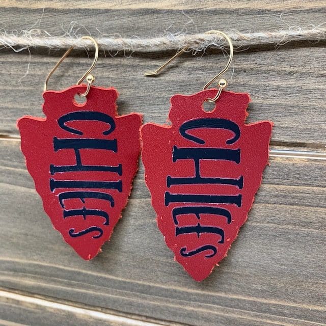 KC Chiefs earrings