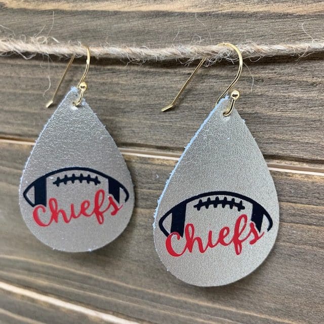 KC Chiefs DIY Earrings