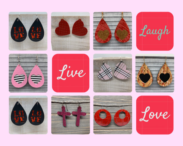 valentines day earrings