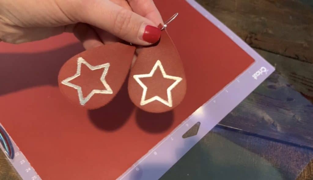 how to emboss leather earrings final project