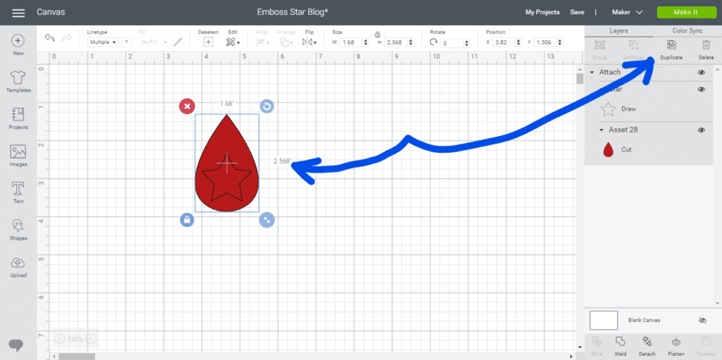 Duplicate a diy earring to make the How to Emboss Leather Earrings project