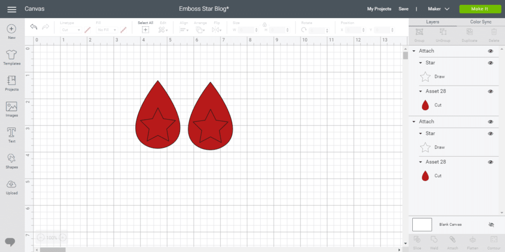 duplicated earring teardrops