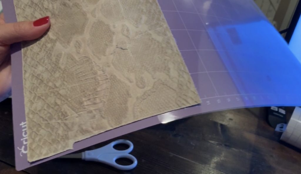 fringe earrings cut on the Circut mat