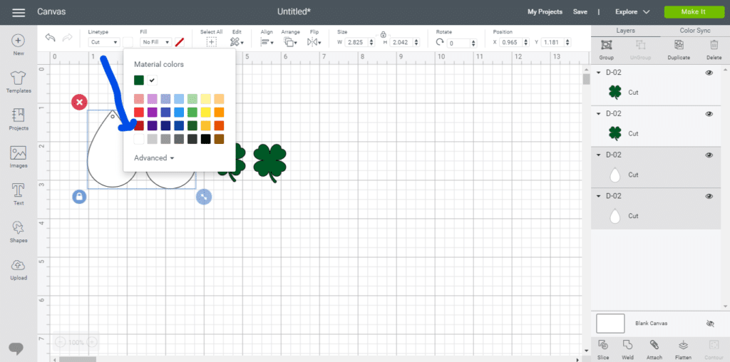 Changing color of leather diy earrings