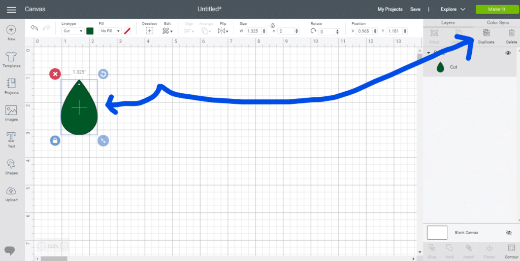 Duplicate the St Patrick's Day leather earrings