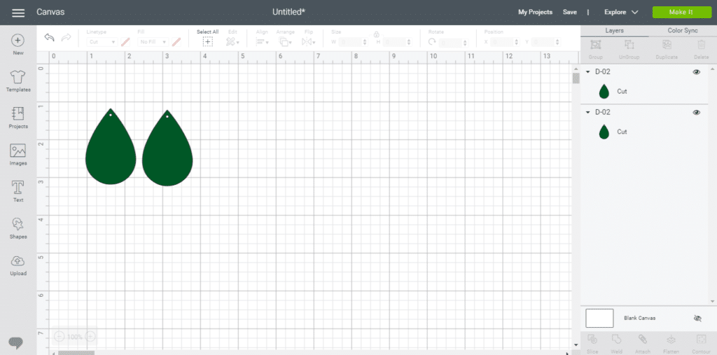 Duplicate the St Patrick's Day leather earrings