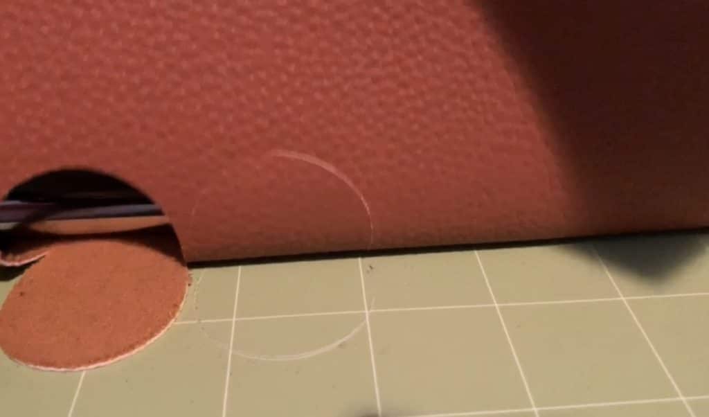 cutting hobby lobby leather diy earrings on a Cricut