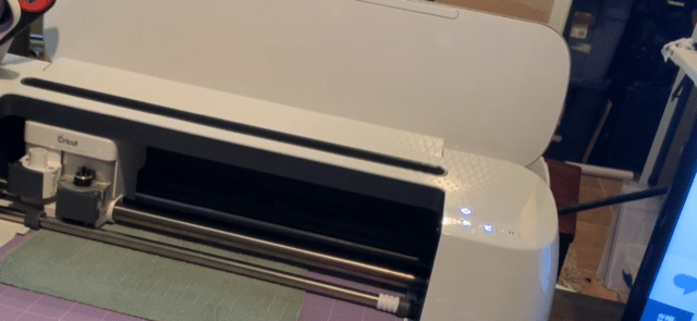 cutting leather earrings with a Cricut machine