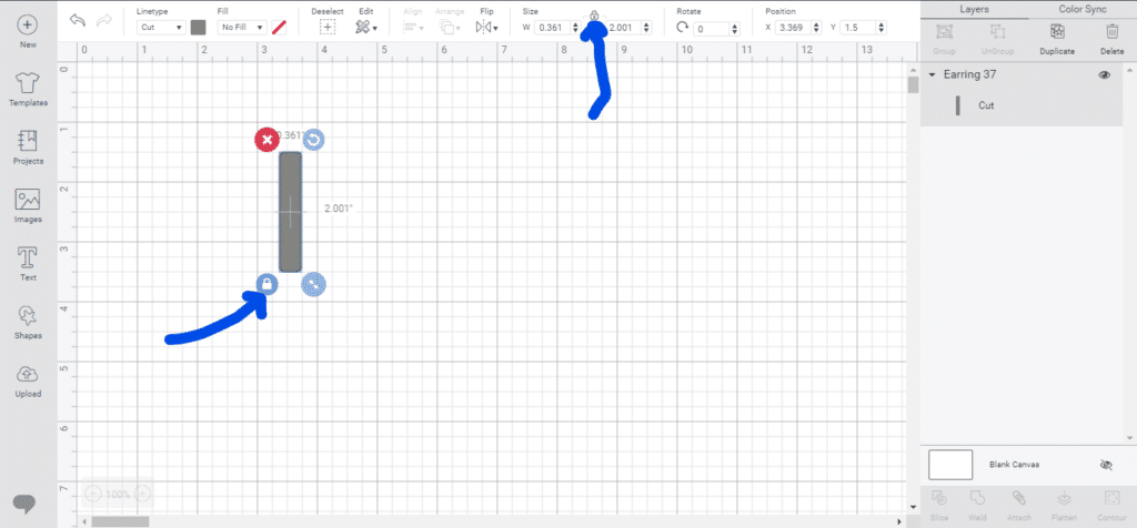 Unlocking sizing ratio