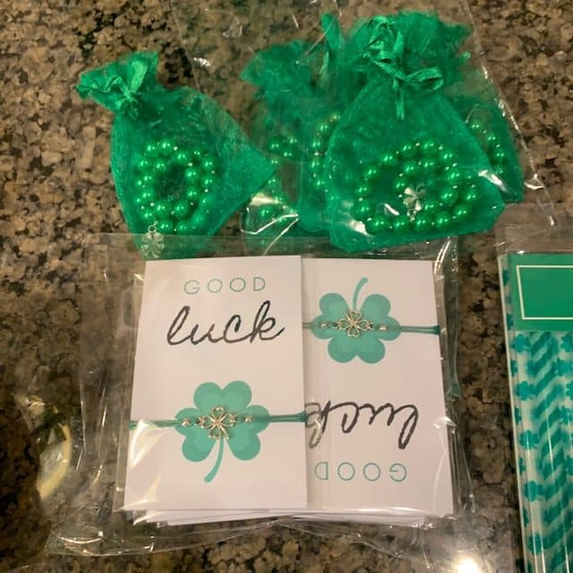 Green food ideas for St. Patrick's Day care package