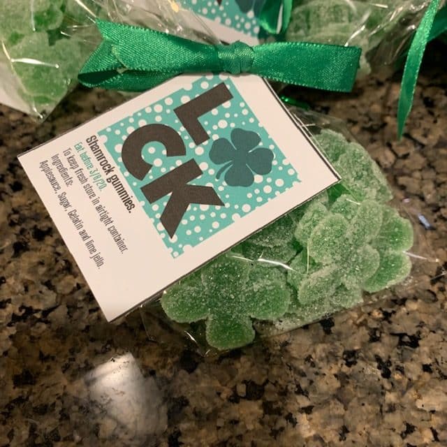 Green food ideas for St. Patrick's Day care package