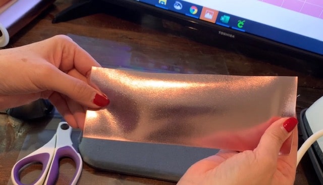 front of faux leather Hobby Lobby