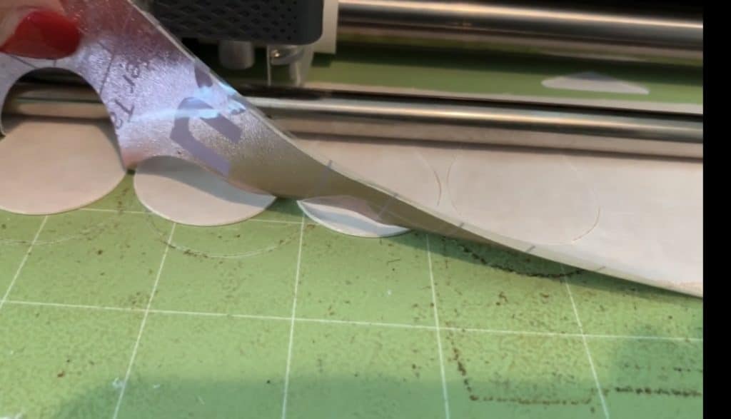 faux leather cut with Cricut Maker