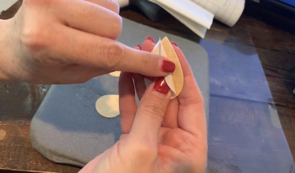 removing Heat n Go backing from teardrop earring