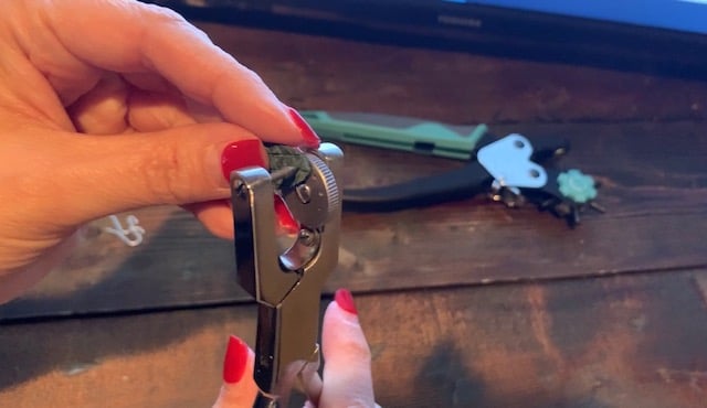 making leather hoop earrings