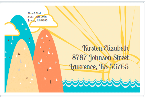 Little Box of Sunshine Care Package Label