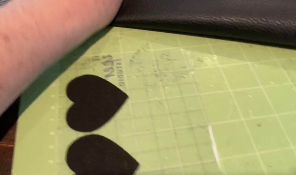 faux leather earrings