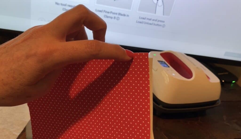 trim faux leather to line it up