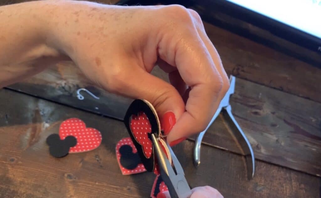 Disney faux leather earrings diy