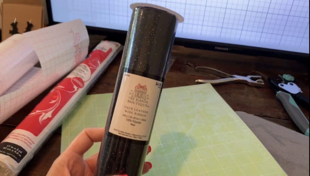 supplies for Halloween faux leather earrings bats