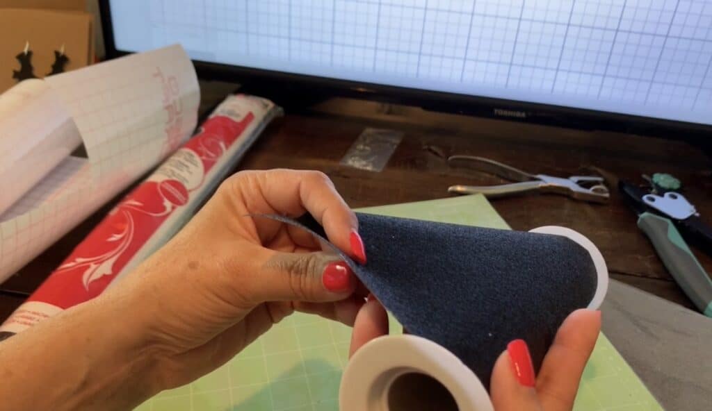 supplies for Halloween faux leather earrings bats