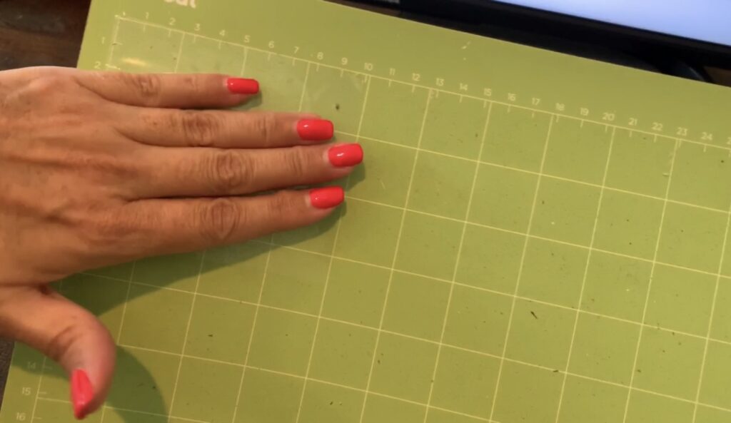 transfer tape on a standard grip Cricut mat