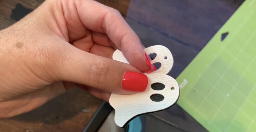 ghost earrings ready for ball wire hooks