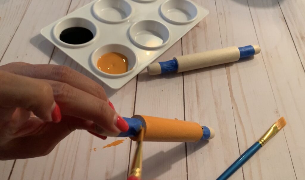 Halloween rolling pins diy