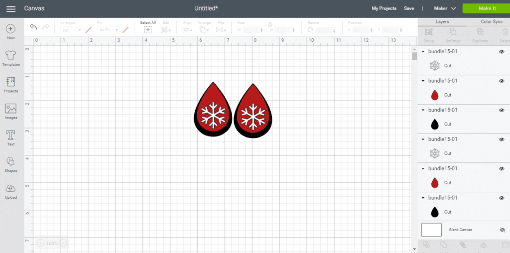 duplicating diy snowflake faux leather earrings