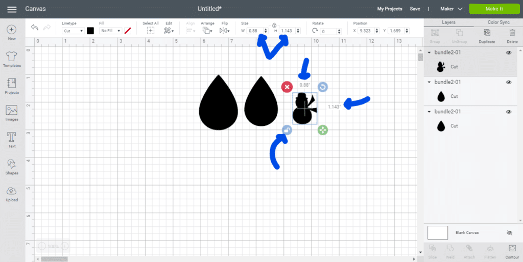 snowman holiday leather earrings diy