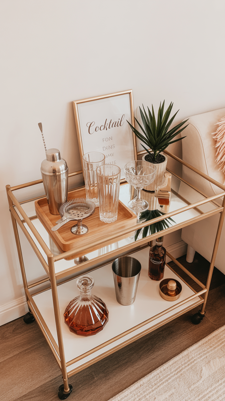 How to Create a Bar Cart: A Stylish & Functional Setup for Any Space