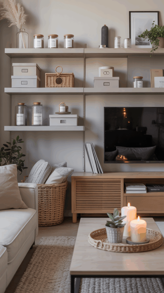 living room organization ideas that still look styled