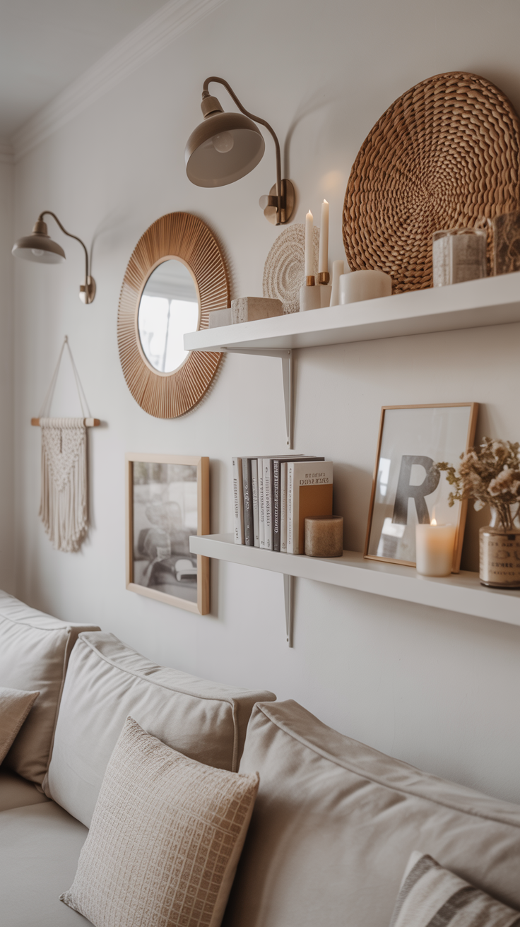 living room wall decor ideas no art prints