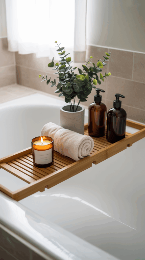 spa-like bathroom on a budget