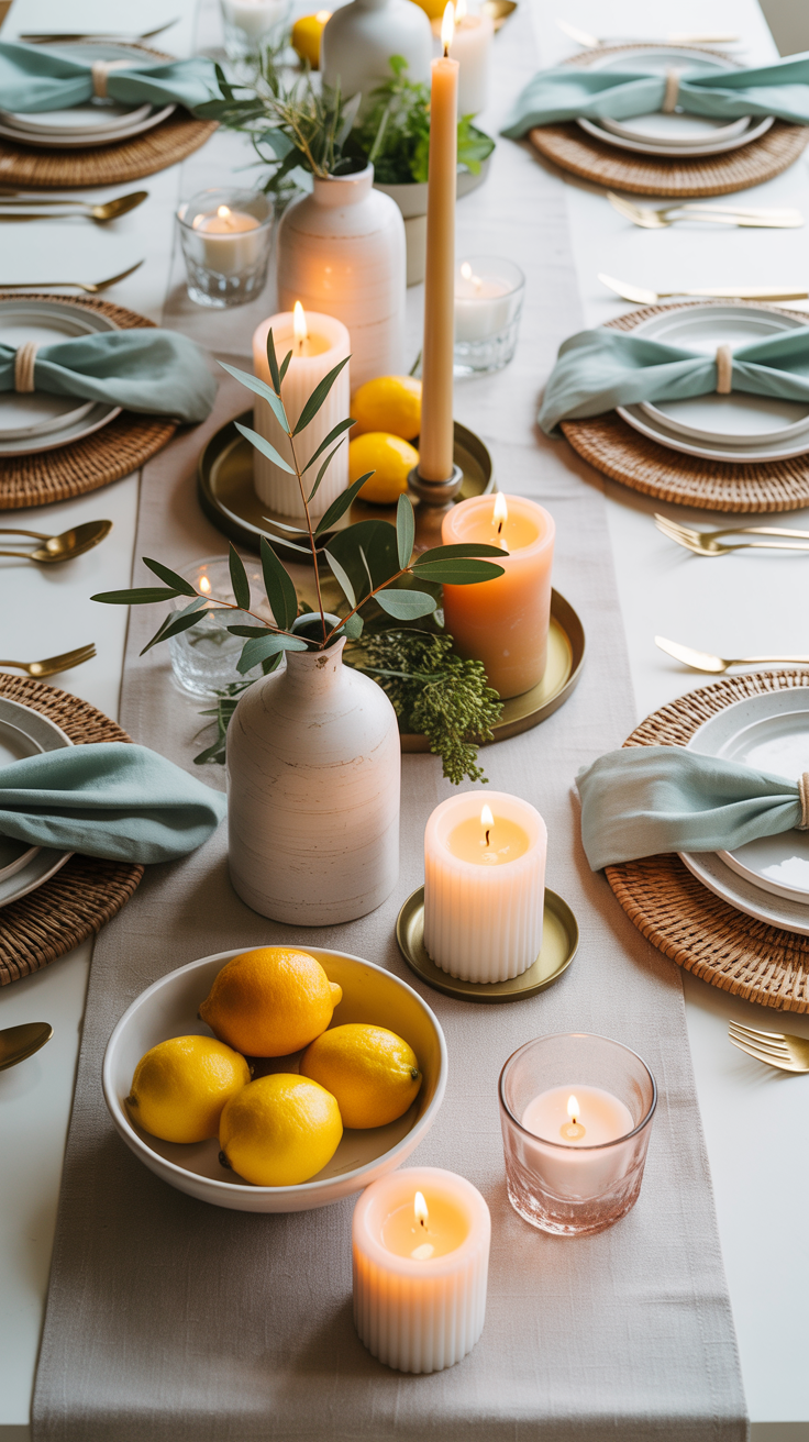 Spring tablescape ideas no pastels