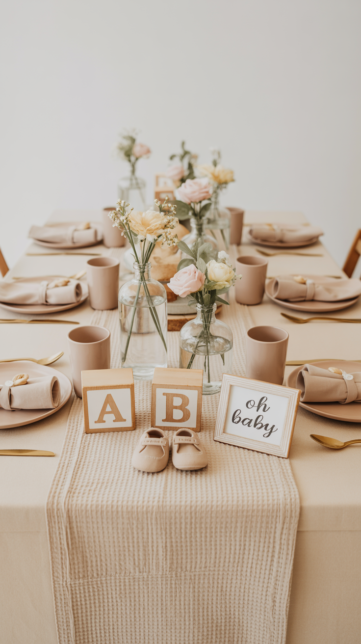 Baby Shower Tablescape Ideas: How to Style a Beautiful Table
